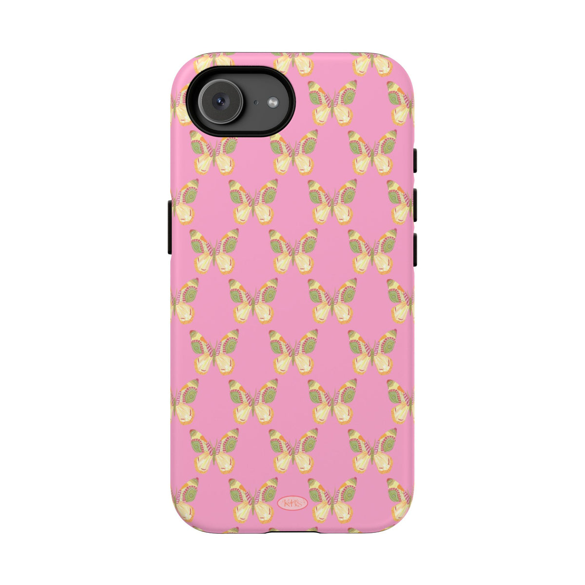Flutter Pattern Tough Case - Pink