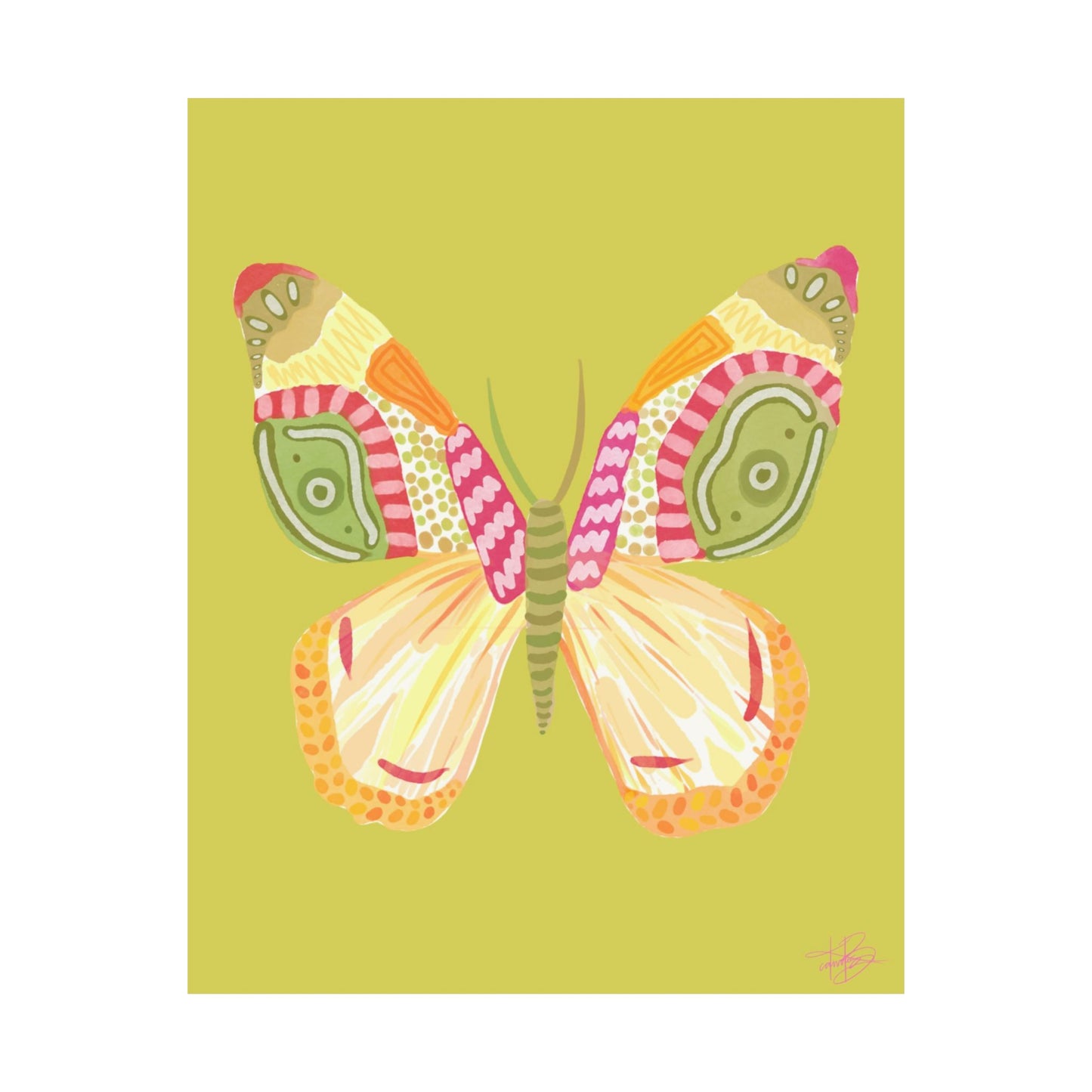 Flutter Print - Green