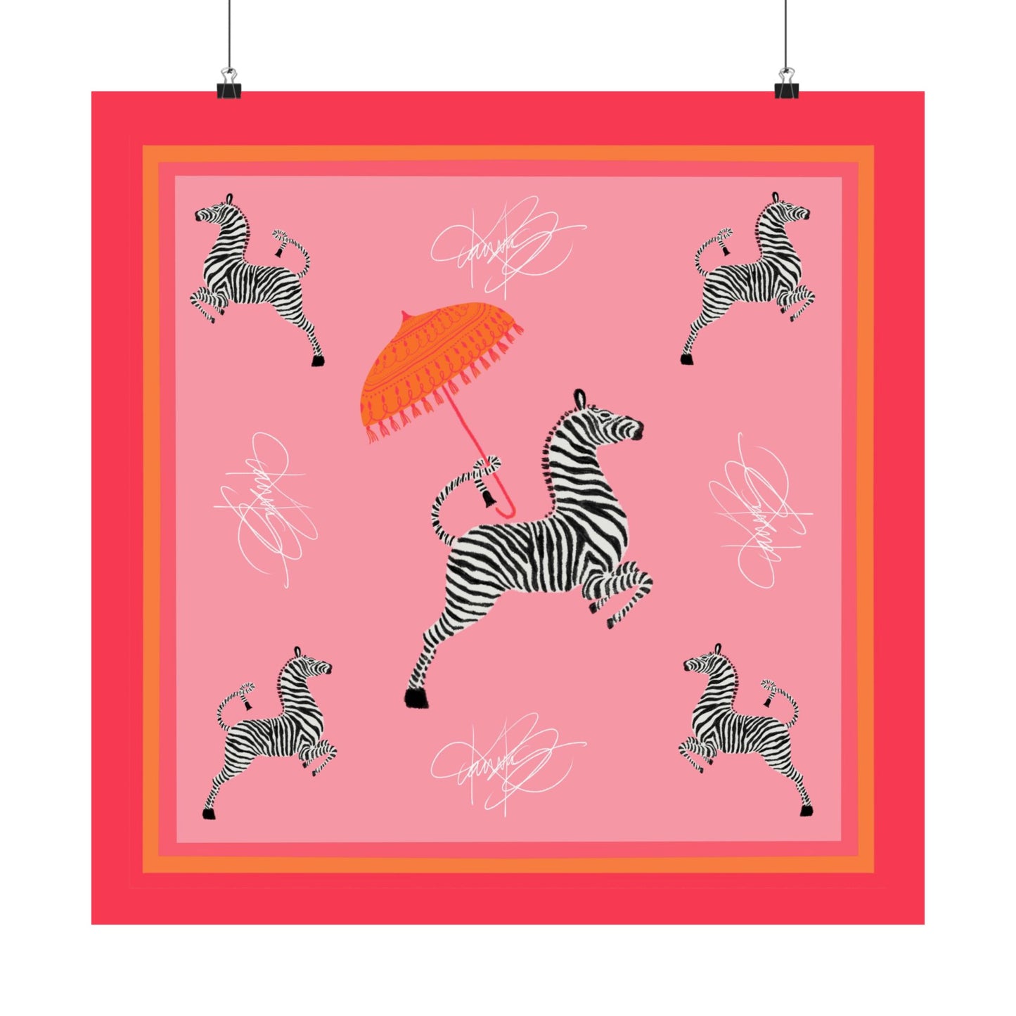 Rain or Stripe Scarf Photo Print