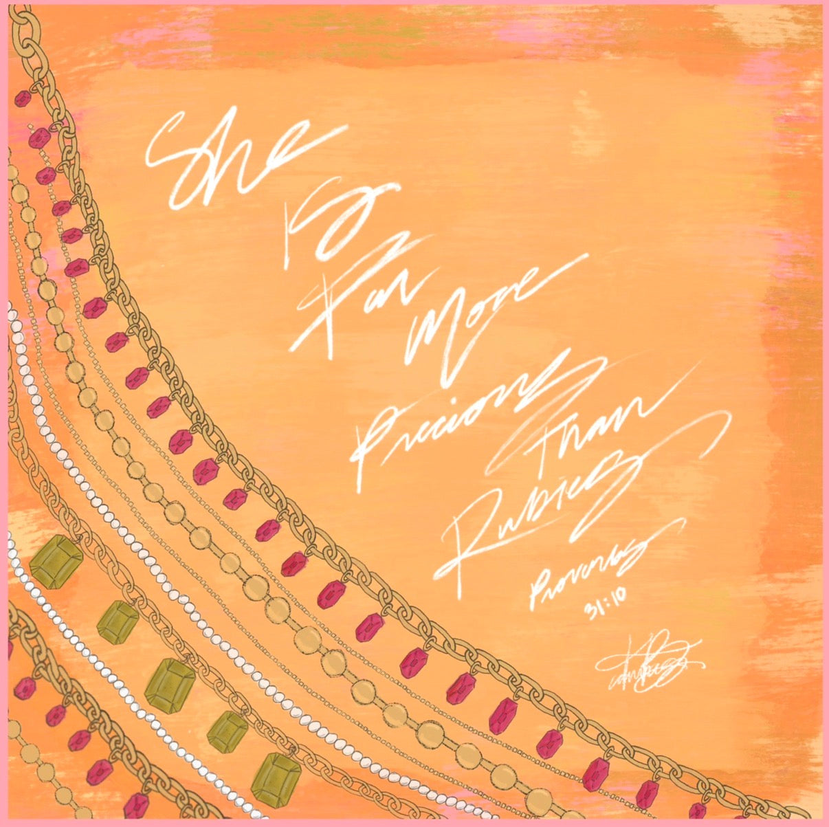 Proverbs 31 Silk Scarf