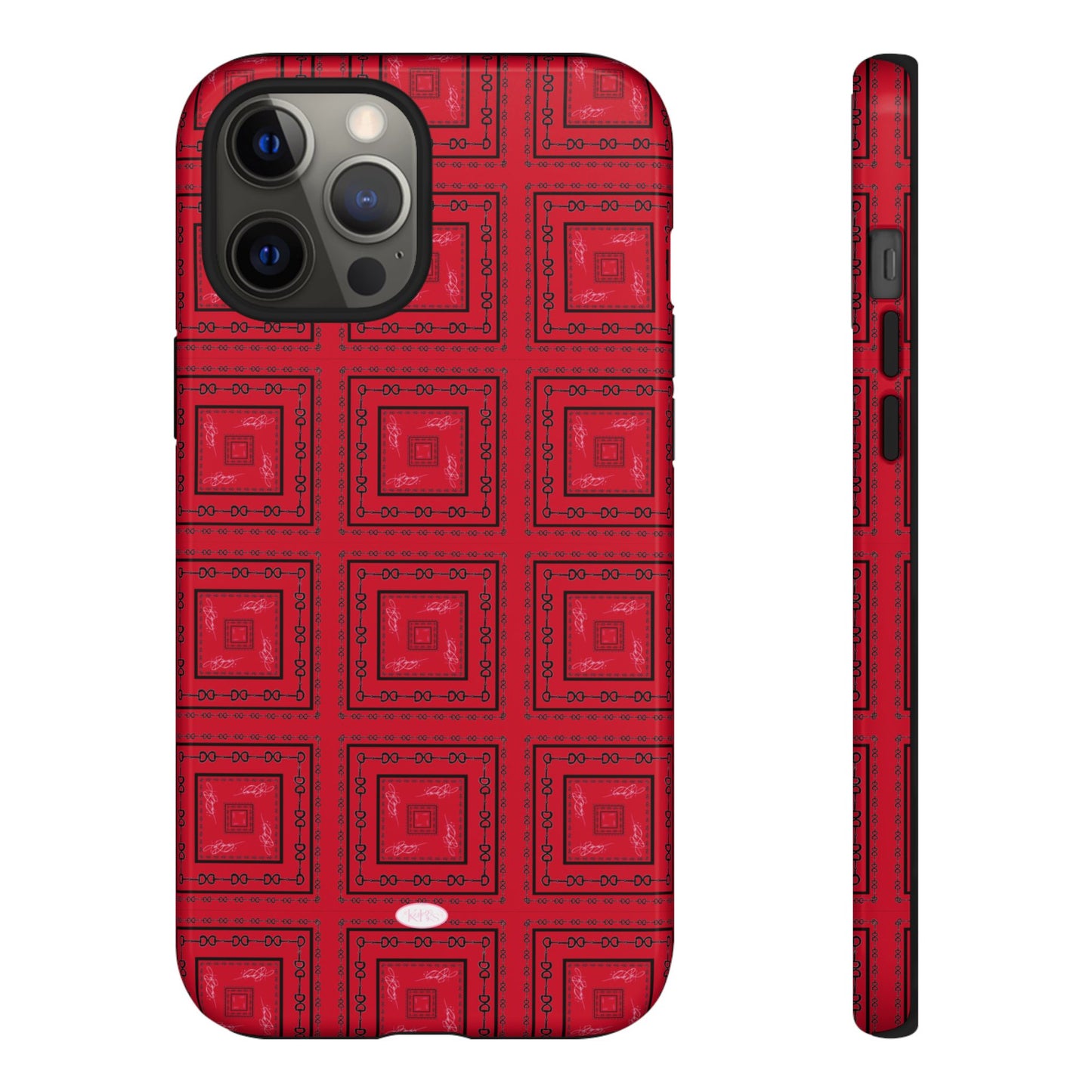 Red & Black Horsebit Tough Case
