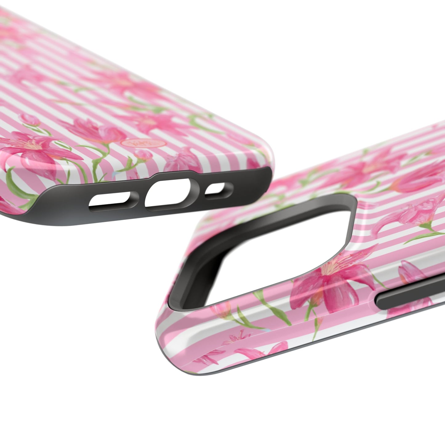 Azalea Stripe Mag Safe Case for iPhone - Pink