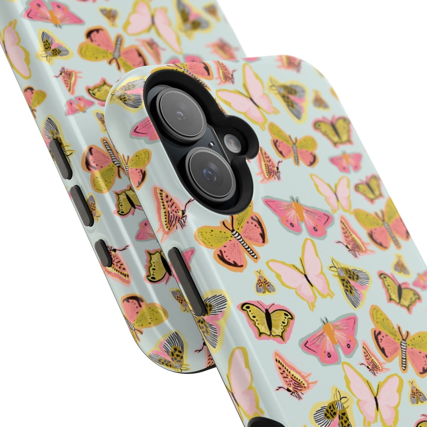 Butterfly Muse Mag Safe Case for iPhone - Blue