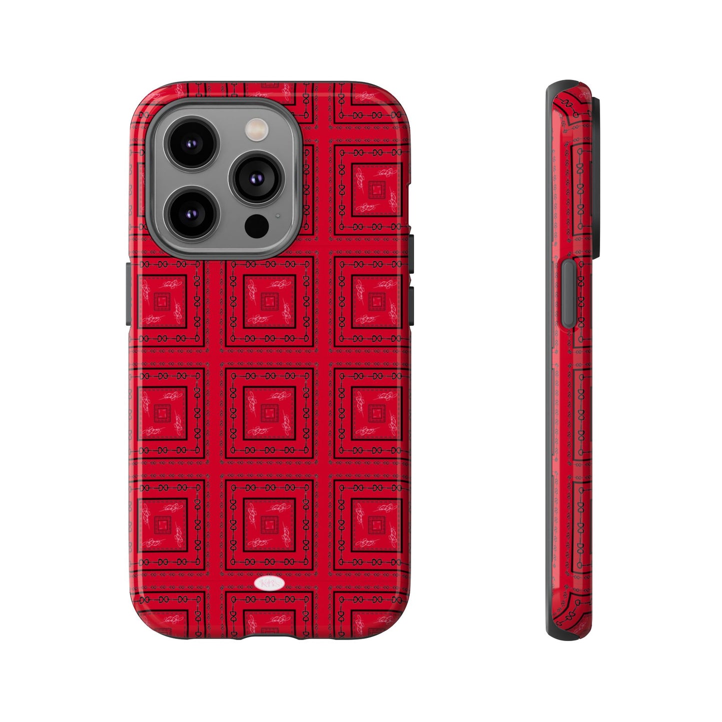 Red & Black Horsebit Tough Case
