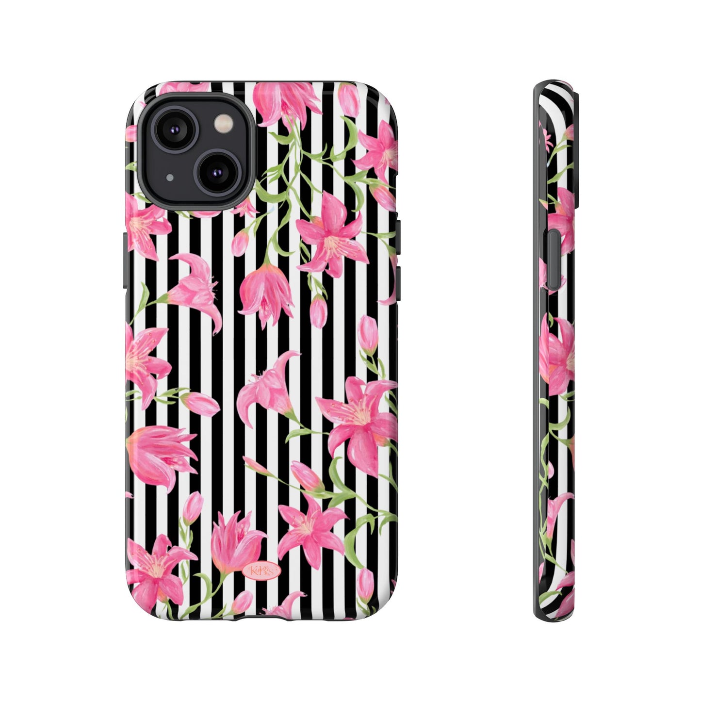 Azalea Stripe Tough Case for iPhone - Black