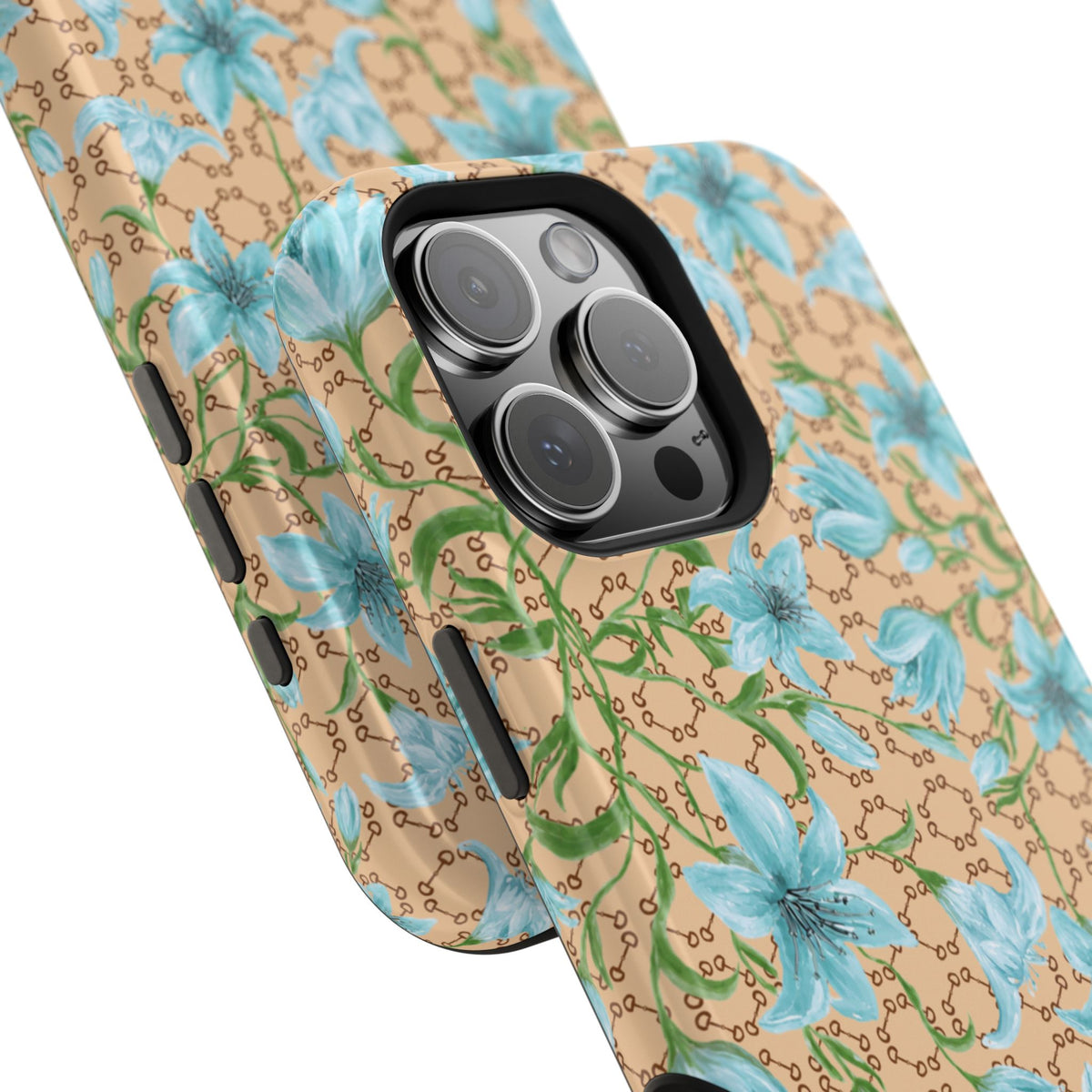 Horsebit Fleur Mag Safe Case for iPhone