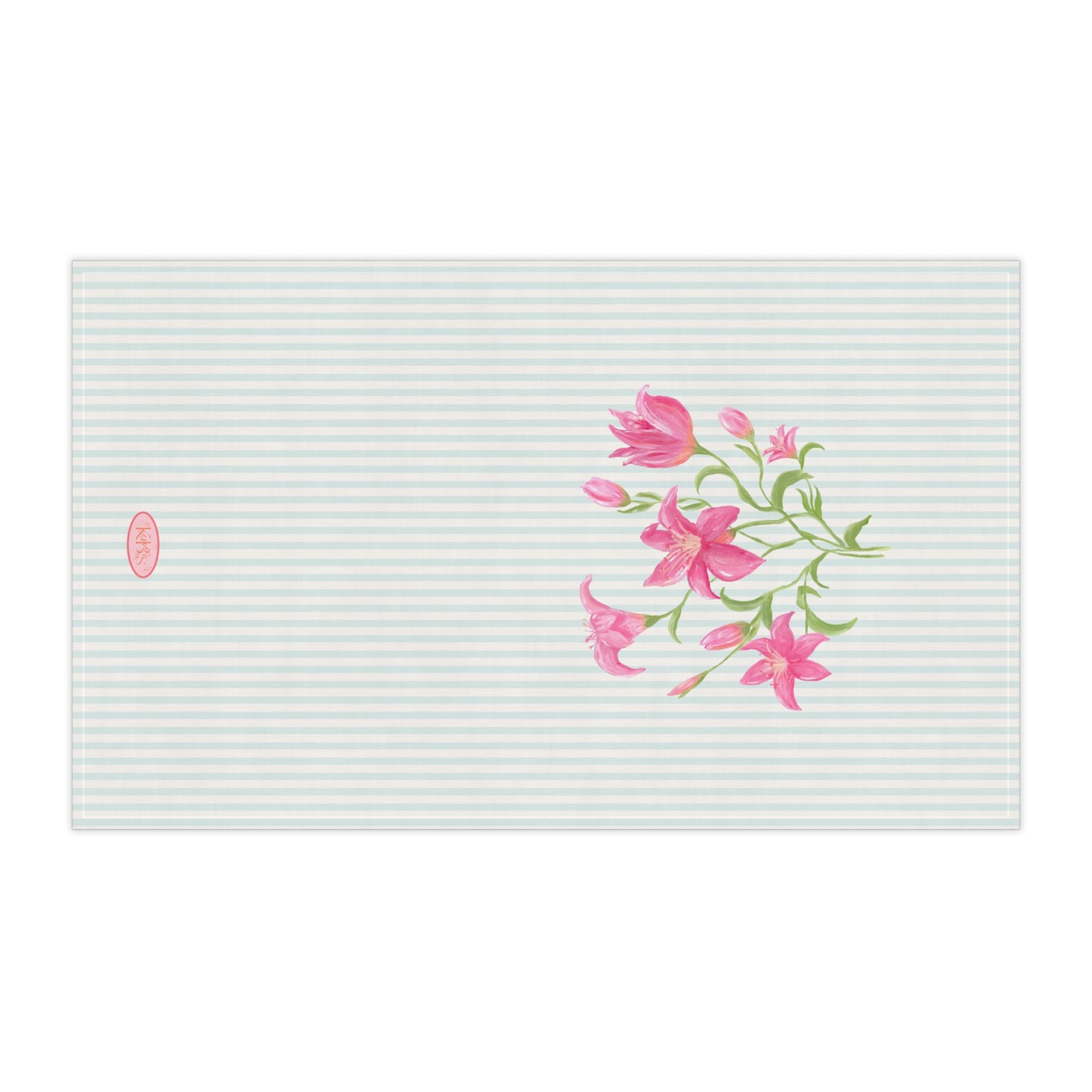 Lily Bloom Tea Towel - Blue