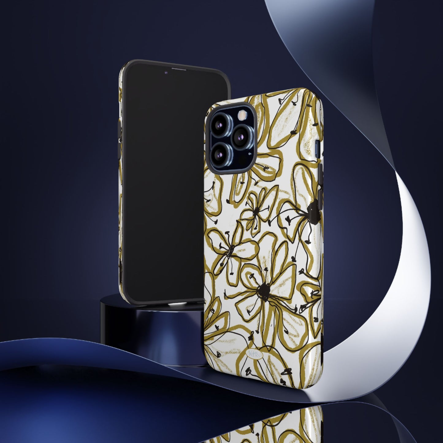 Floral Sketch Tough Case for iPhone