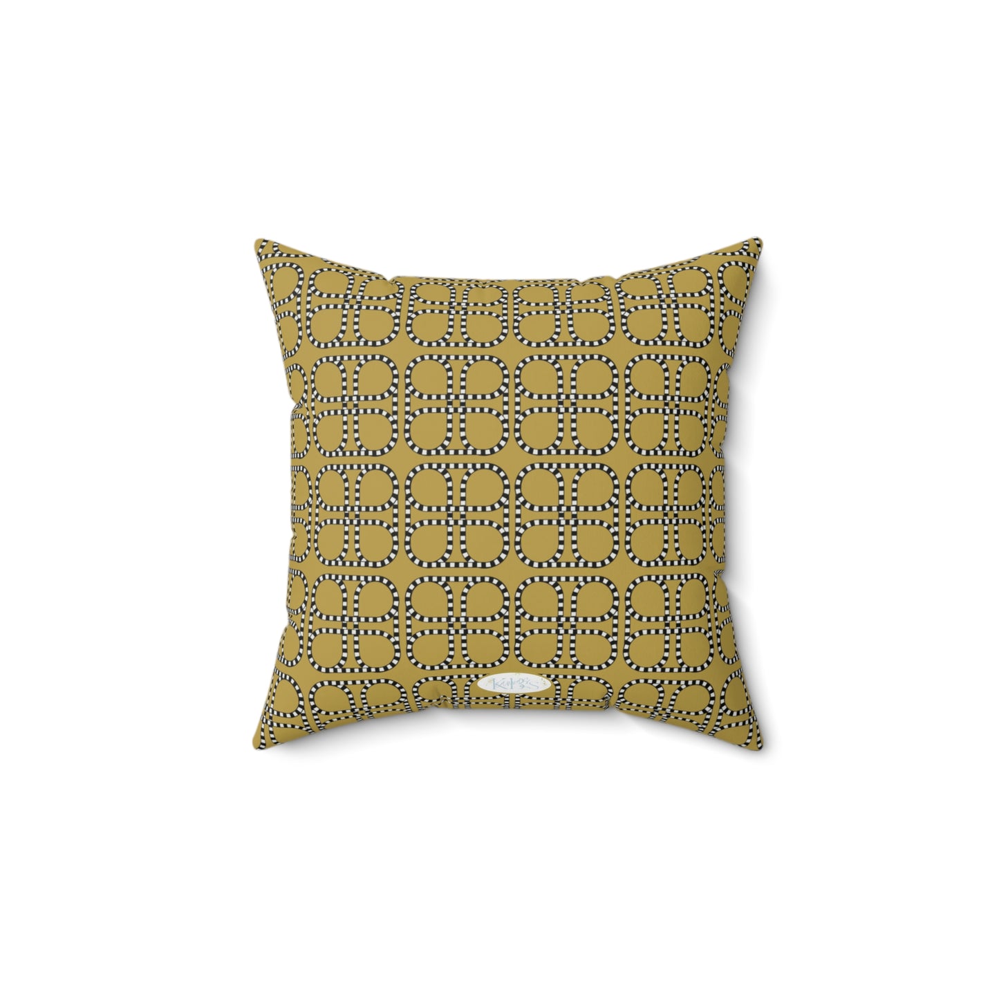 Looped Link Throw Pillow