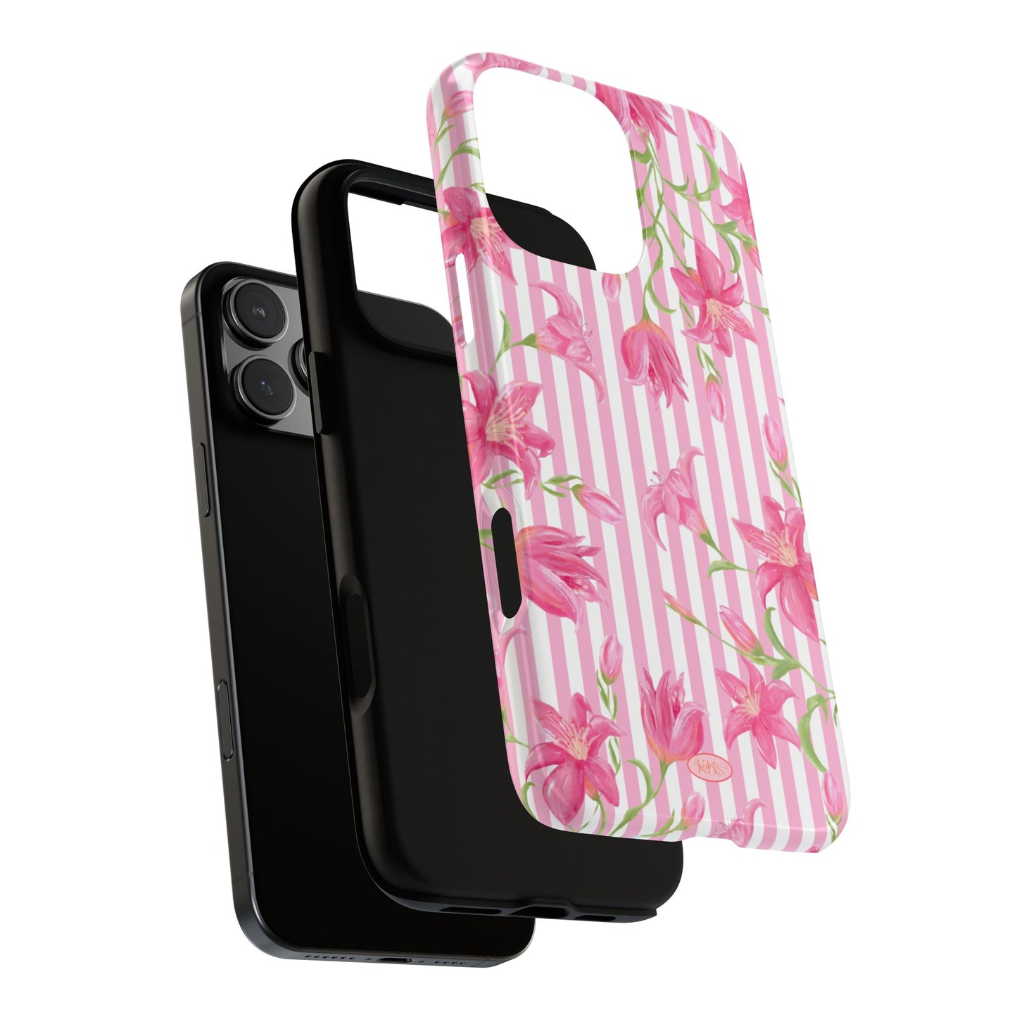 Azalea Stripe Tough Case for iPhone - Pink