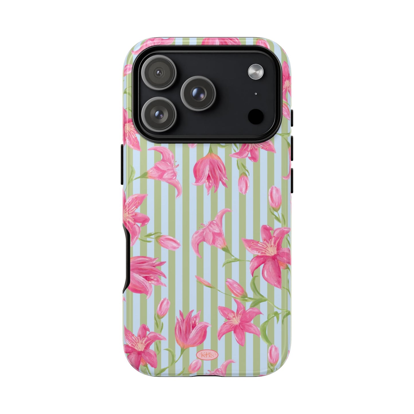Azalea Stripe Tough Case for iPhone - Blue & Green
