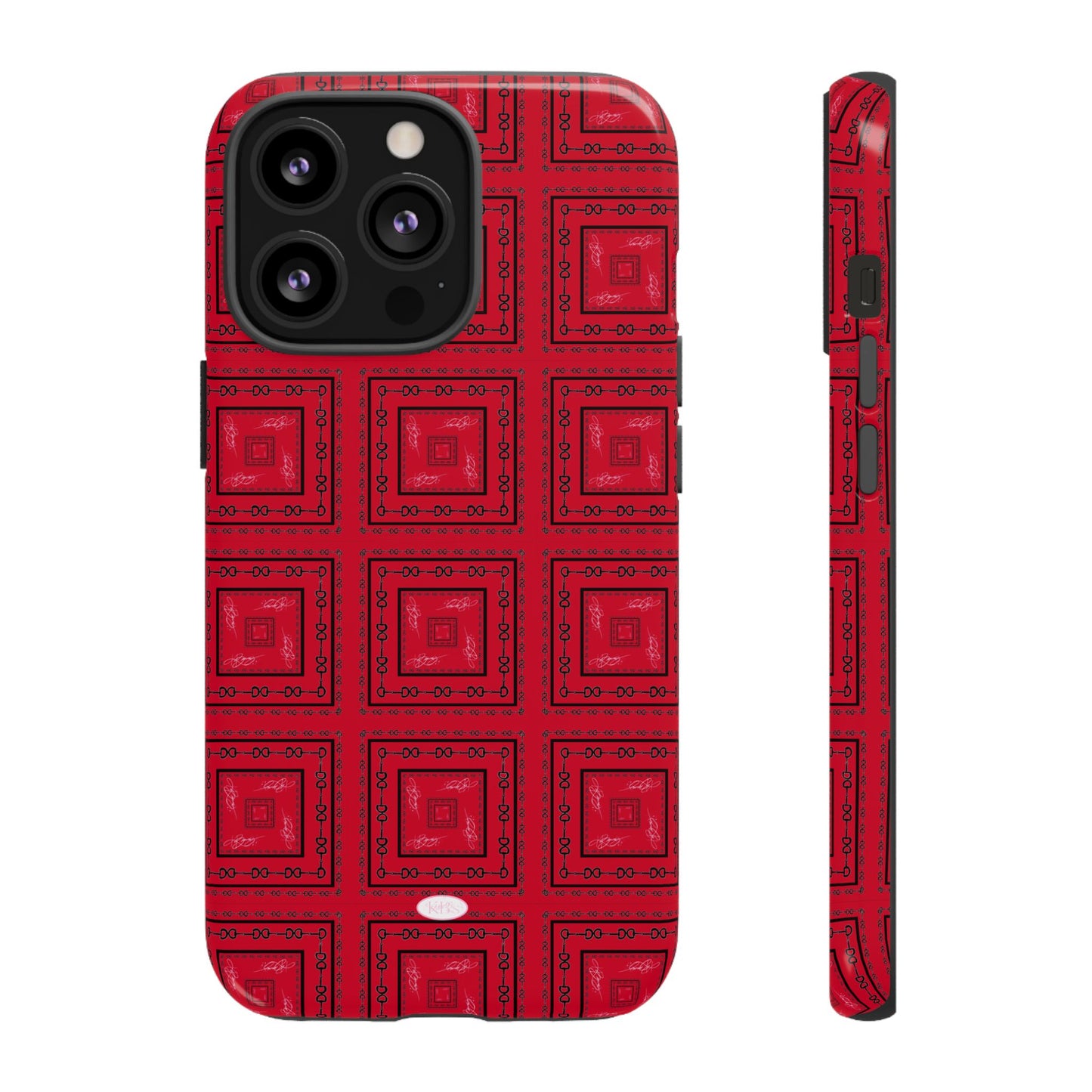 Red & Black Horsebit Tough Case