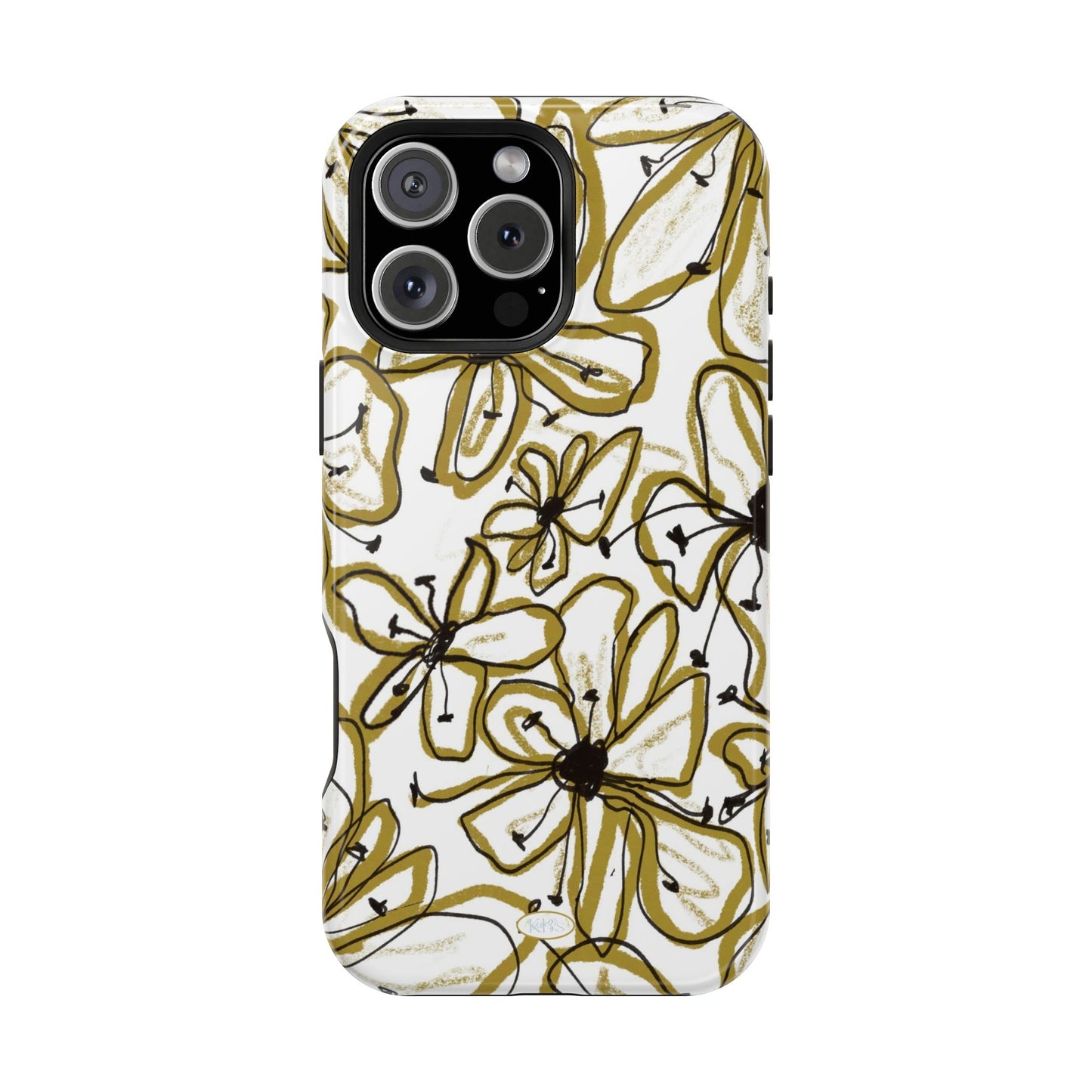 Floral Sketch Mag Safe Case for iPhone