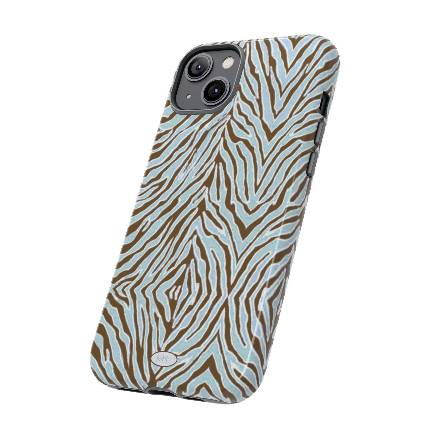 Zebra Bleu Tough Case for iPhone