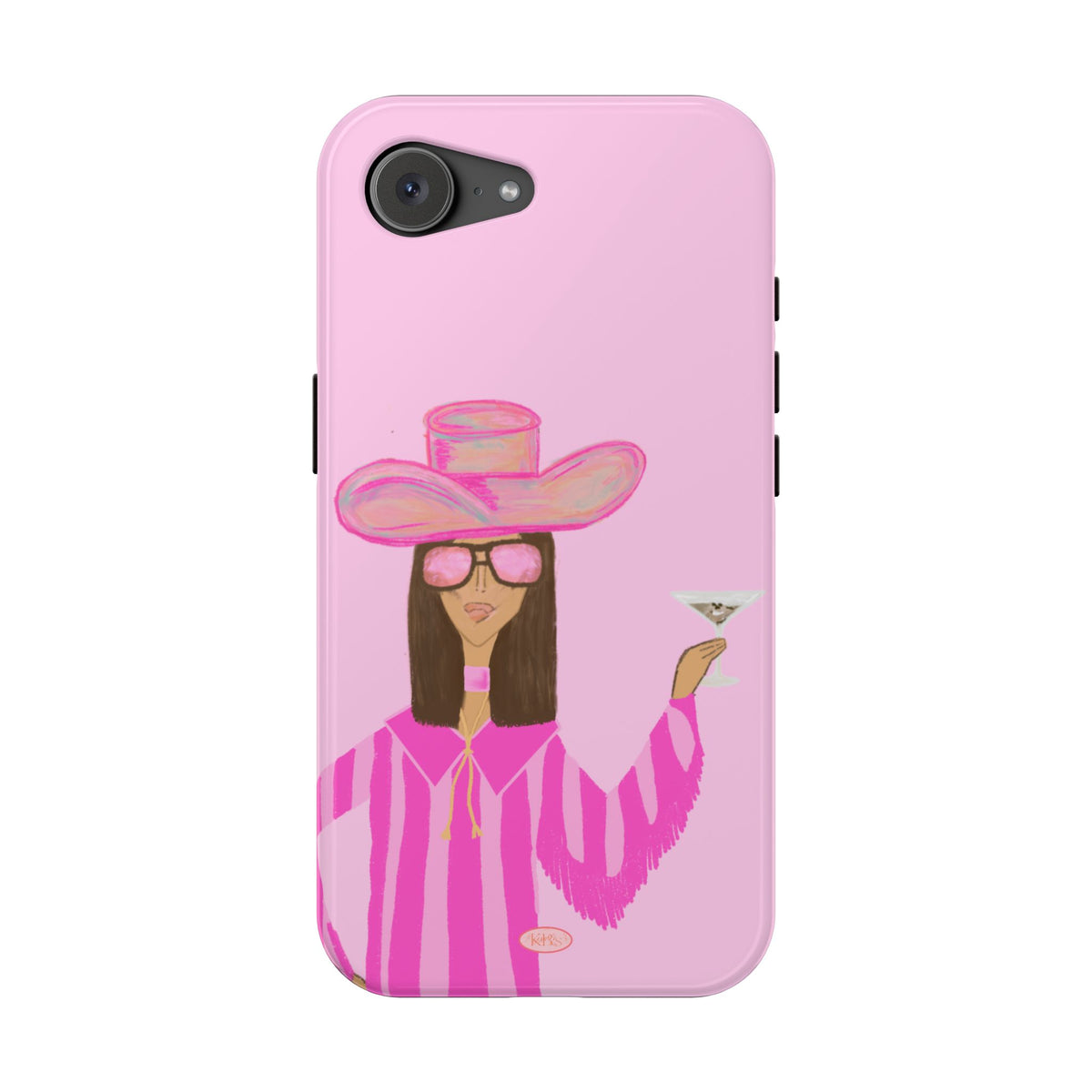 Cocktail Cowgirl Mag Safe Case for iPhone - Pink