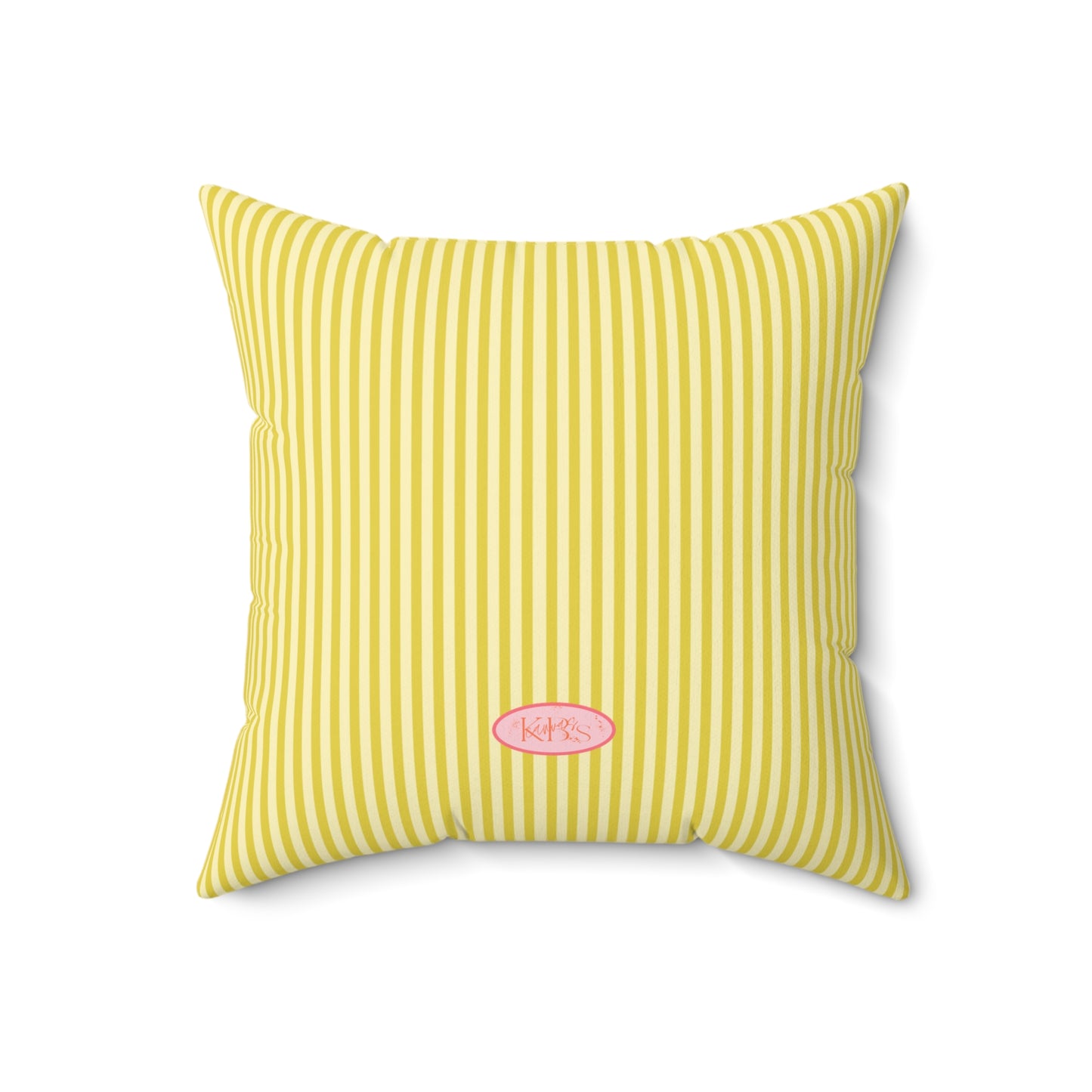 Lily Bloom Throw Pillow - Yellow