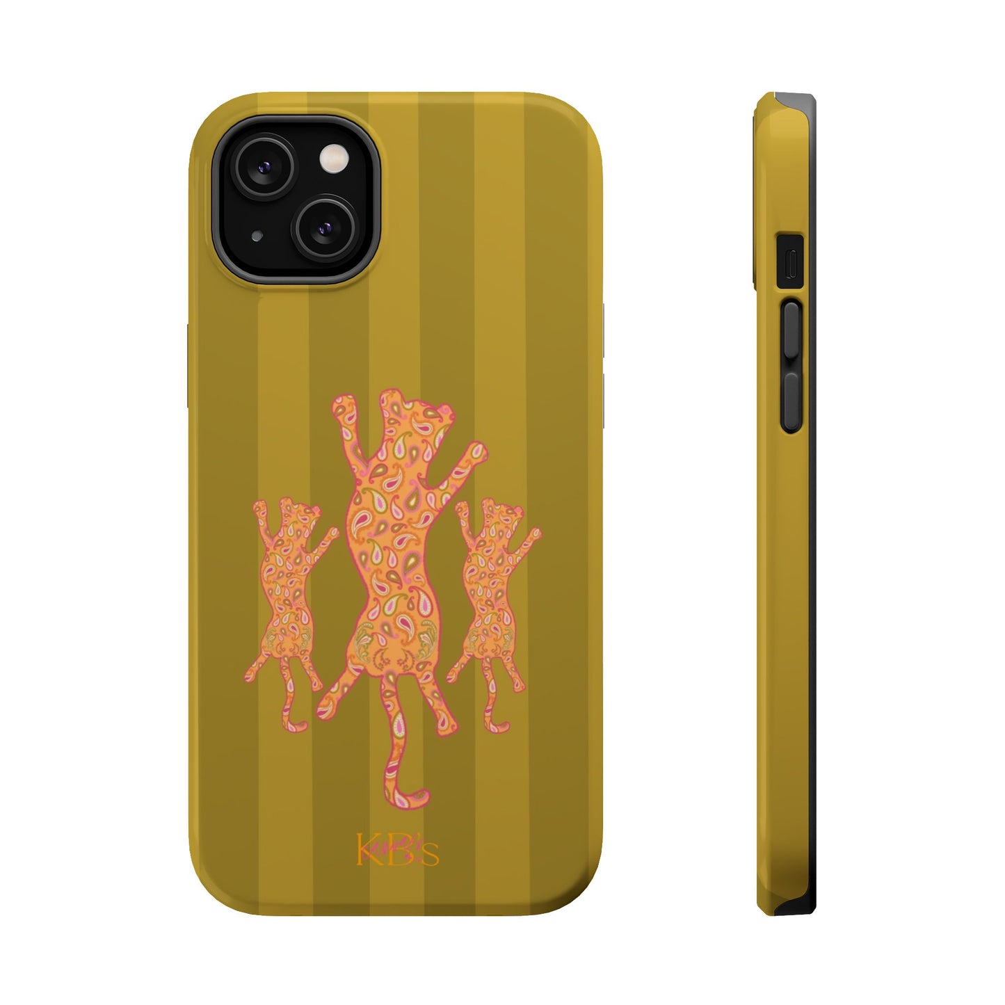Paisley Leopard Mag Safe Case - Striped