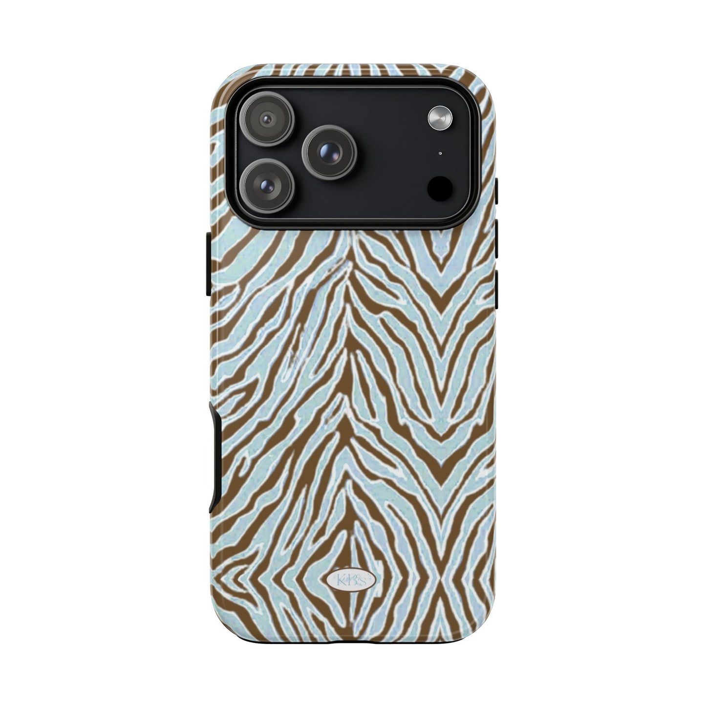 Zebra Bleu Tough Case