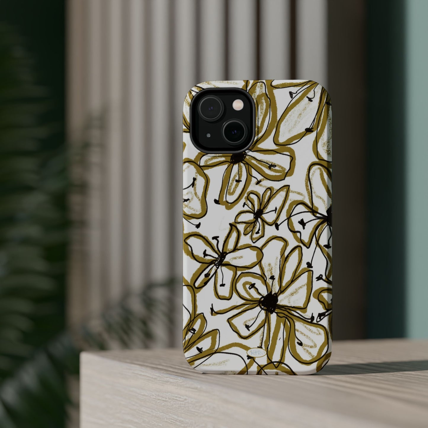 Floral Sketch Mag Safe Case for iPhone