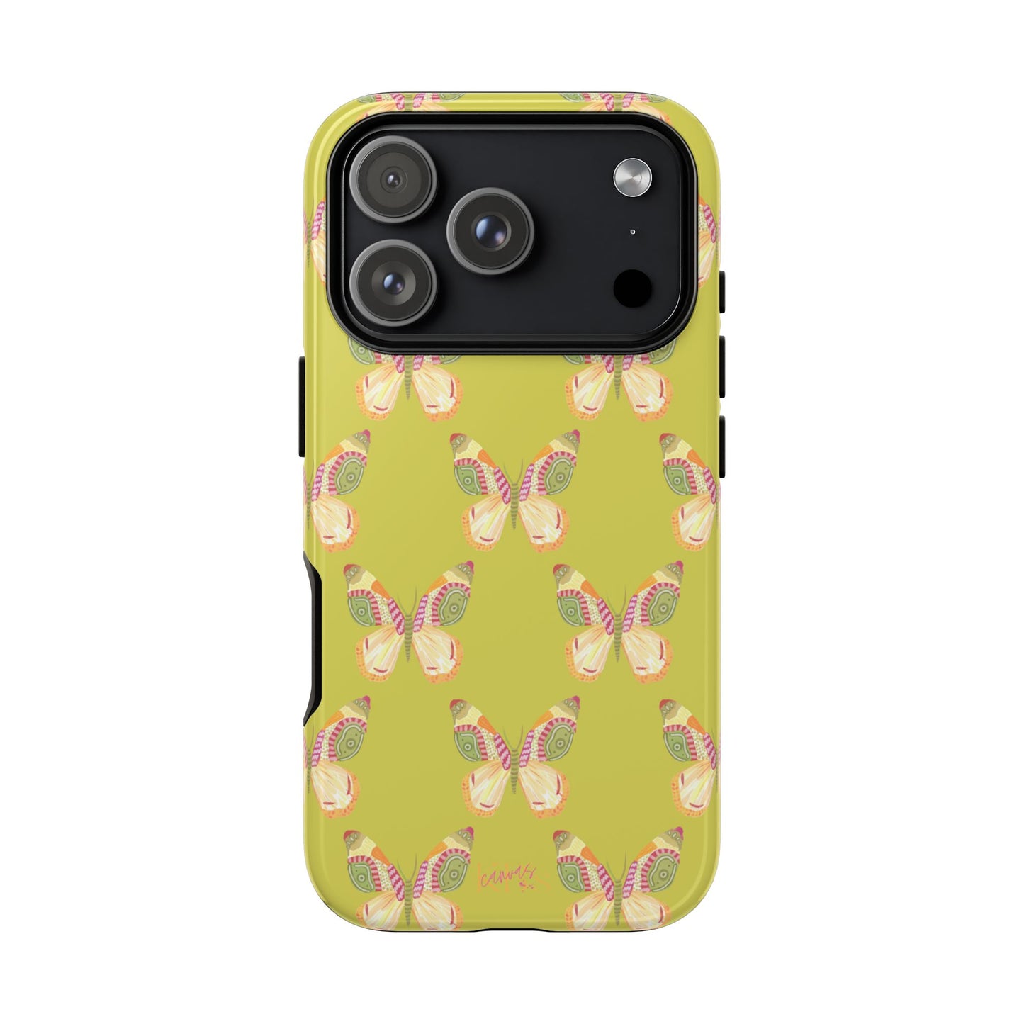 Flutter Pattern Tough Case - Green
