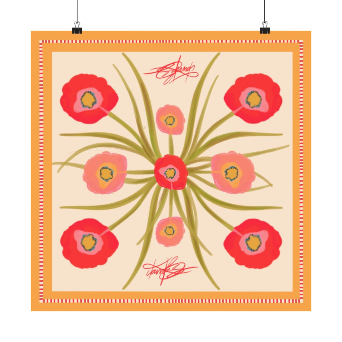 Poppy Fleur Scarf Photo Print