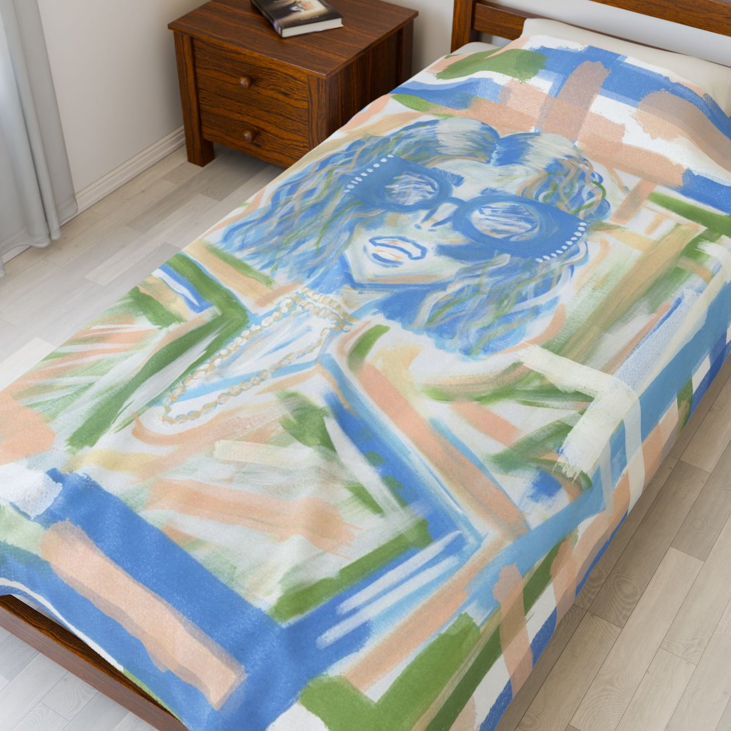 Colette James Velveteen Blanket