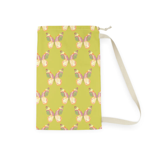 Flutter Pattern Laundry Bag - Green