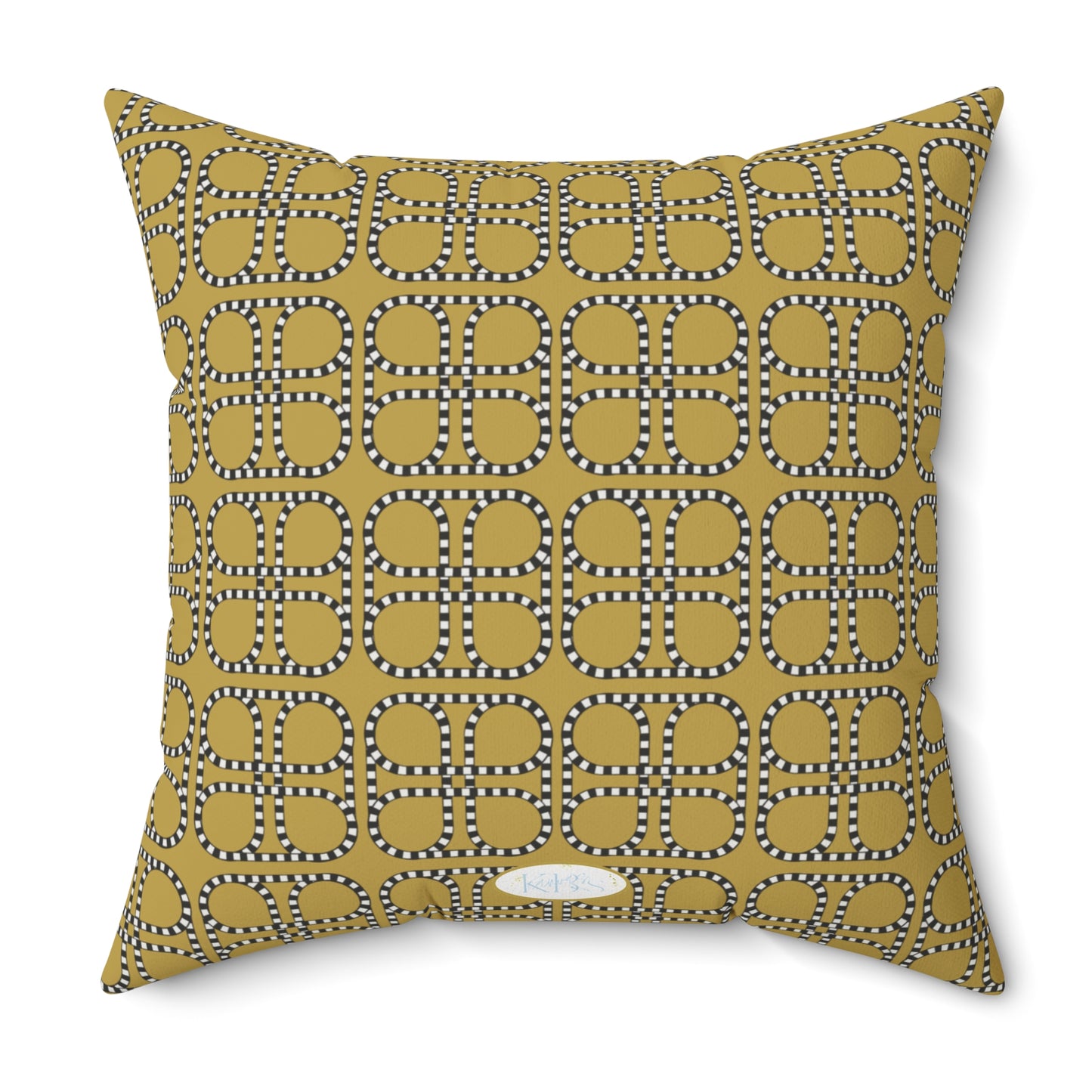 Looped Link Throw Pillow