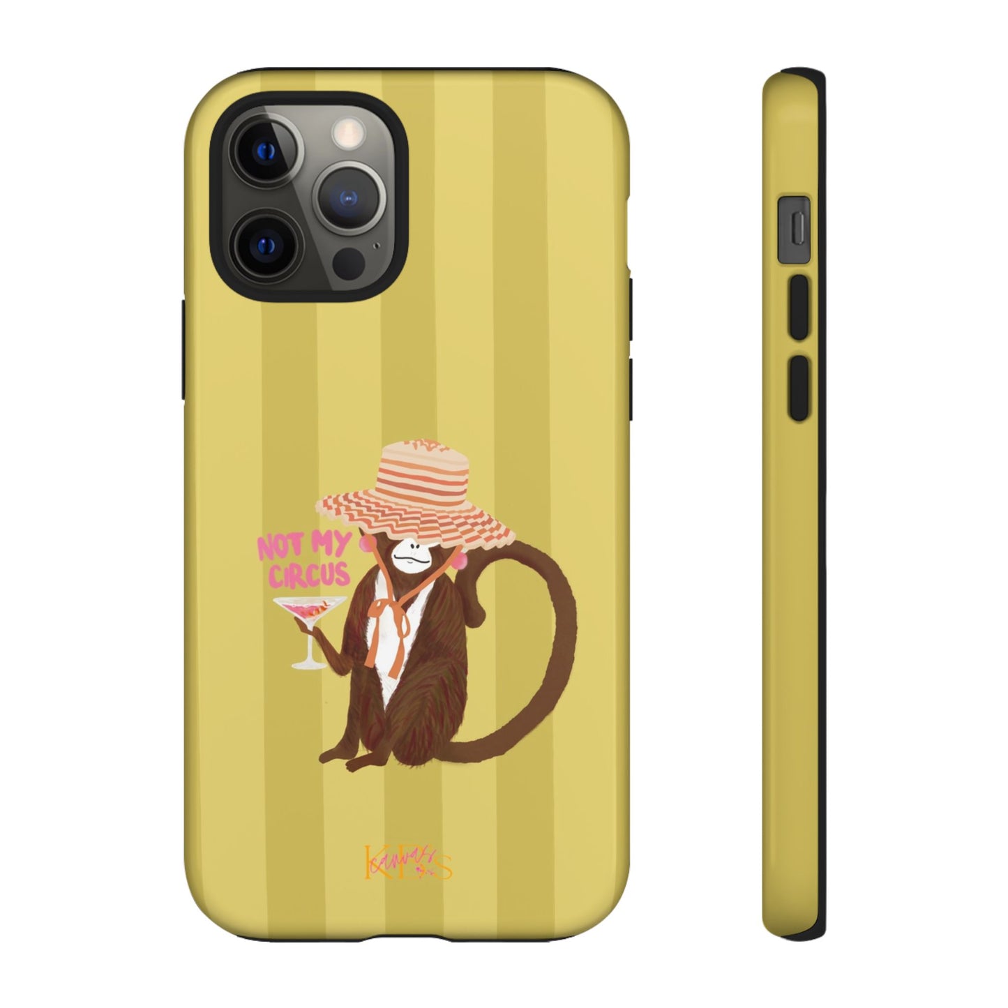 Not My Circus Tough Case - Green Stripe