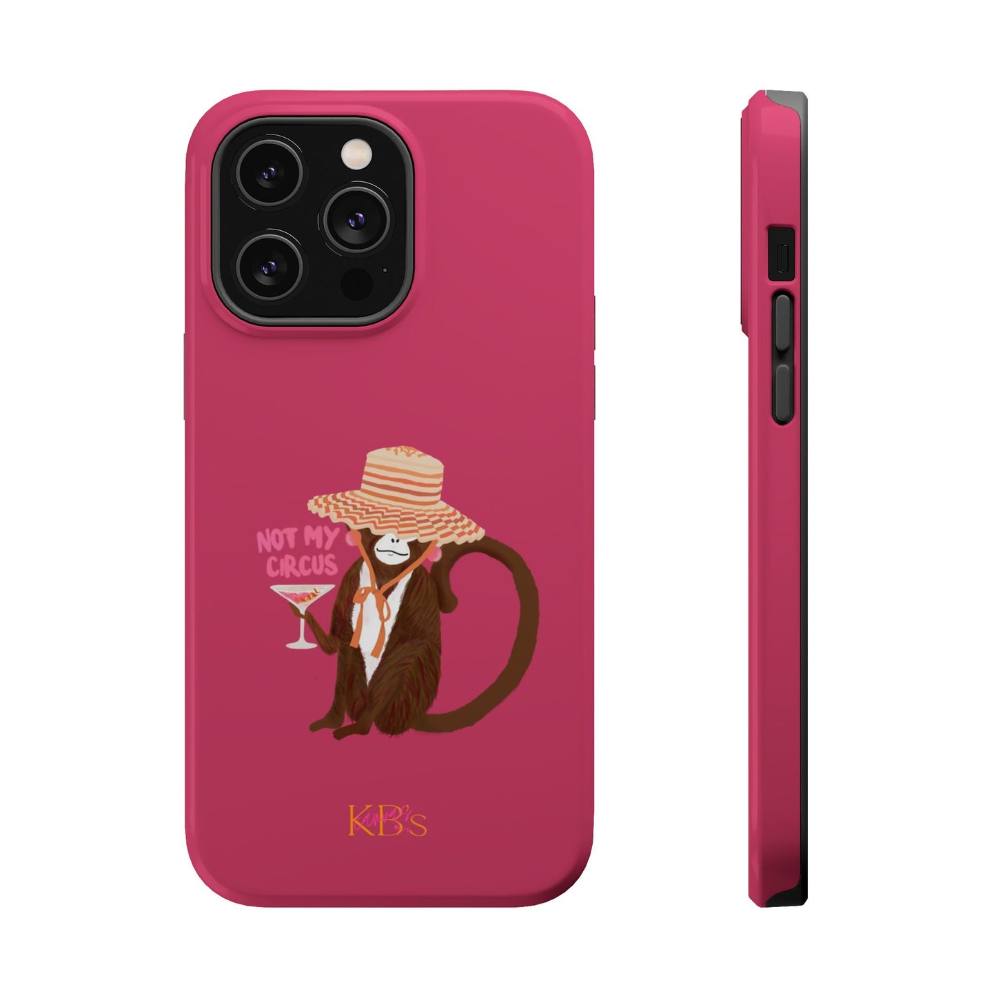 Not My Circus Mag Safe Case - Magenta