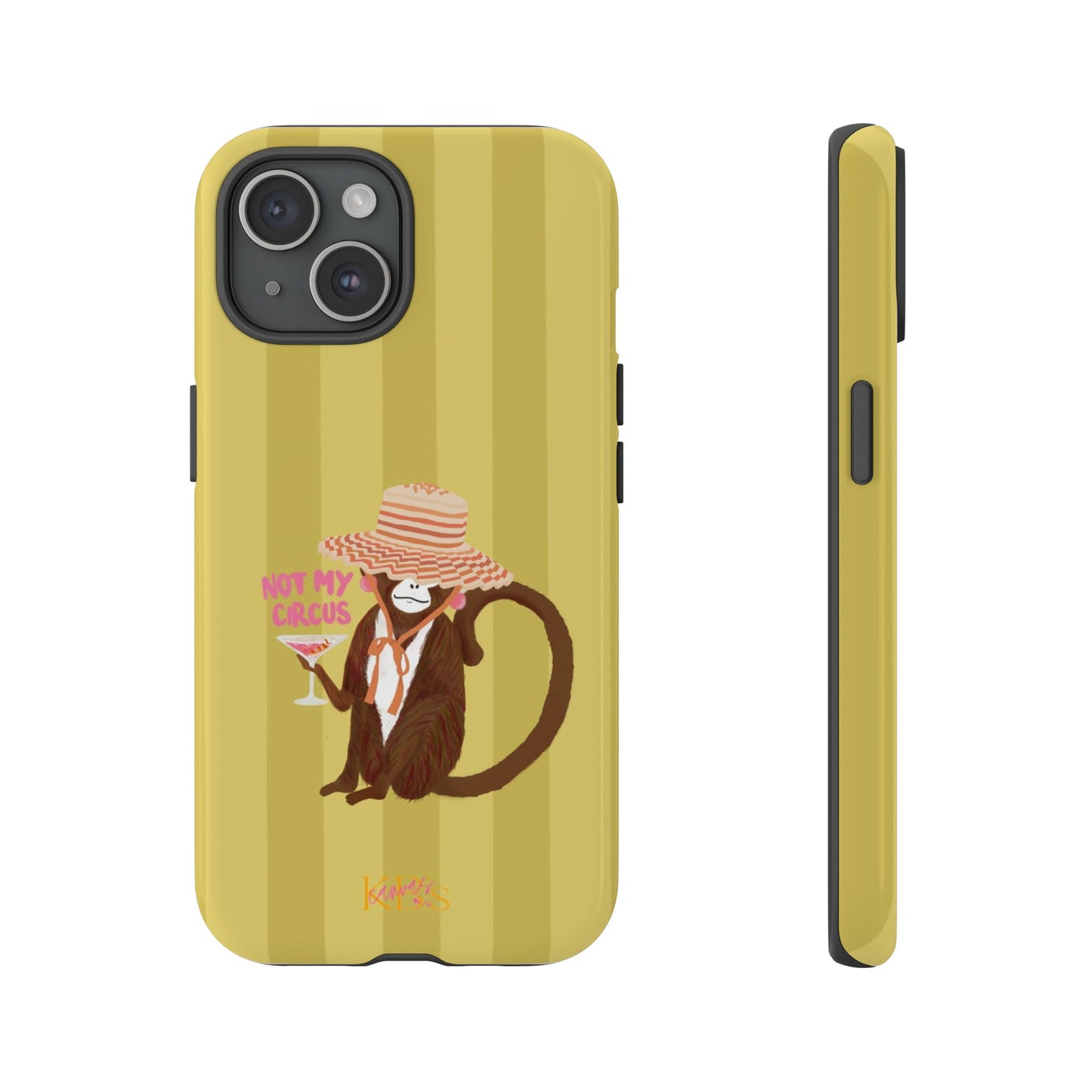 Not My Circus Tough Case - Green Stripe