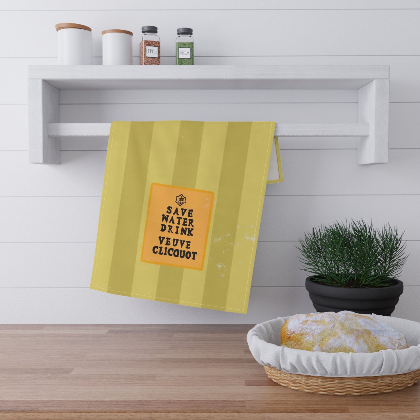 Save Water Drink Veuve Tea Towel
