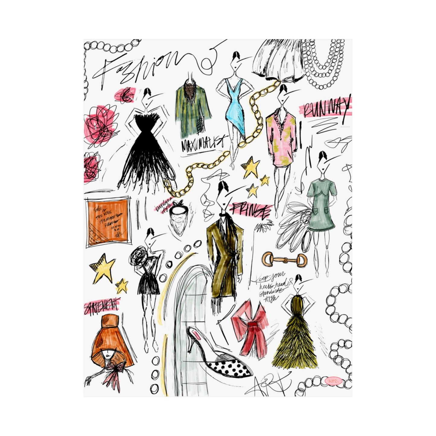 Fashion Sketch Print