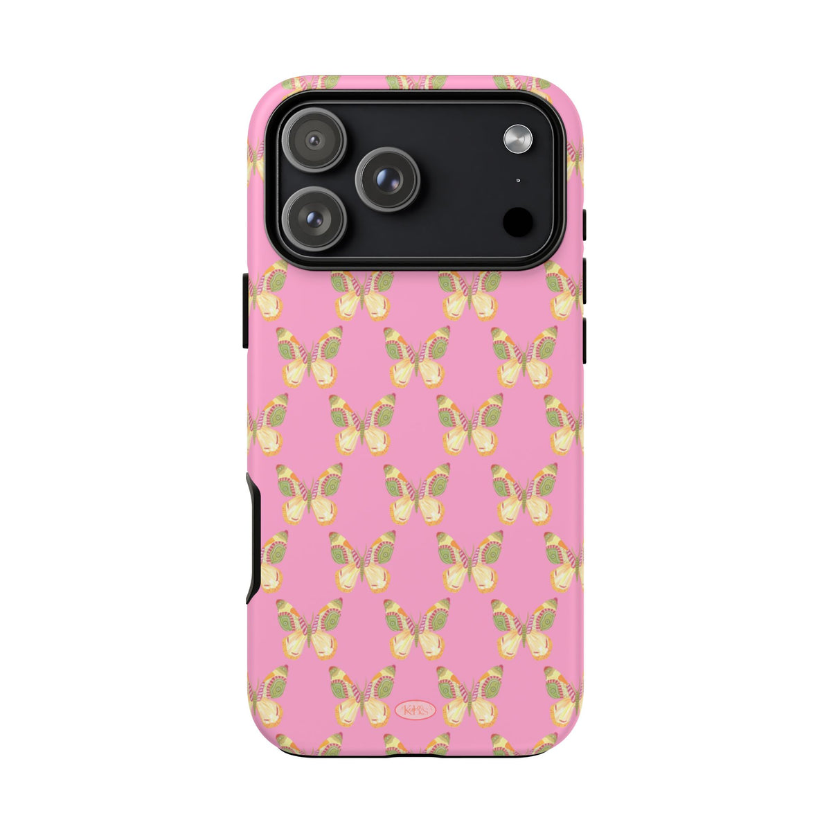 Flutter Pattern Tough Case - Pink