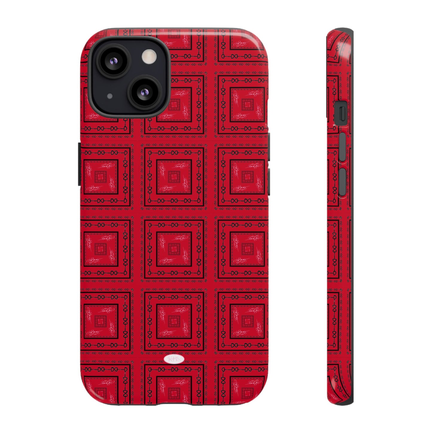 Red & Black Horsebit Tough Case