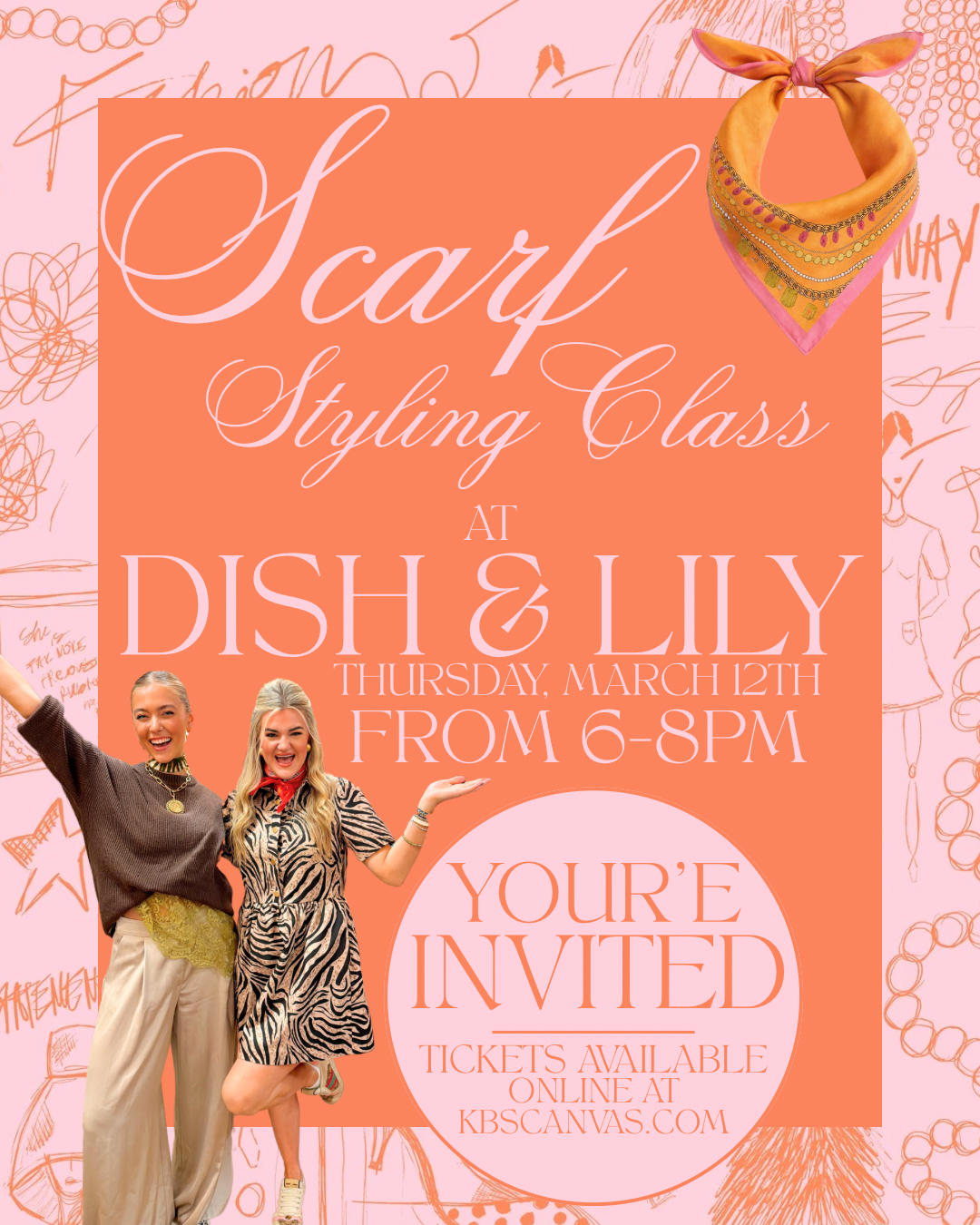 SCARF STYLING CLASS - DISH & LILY