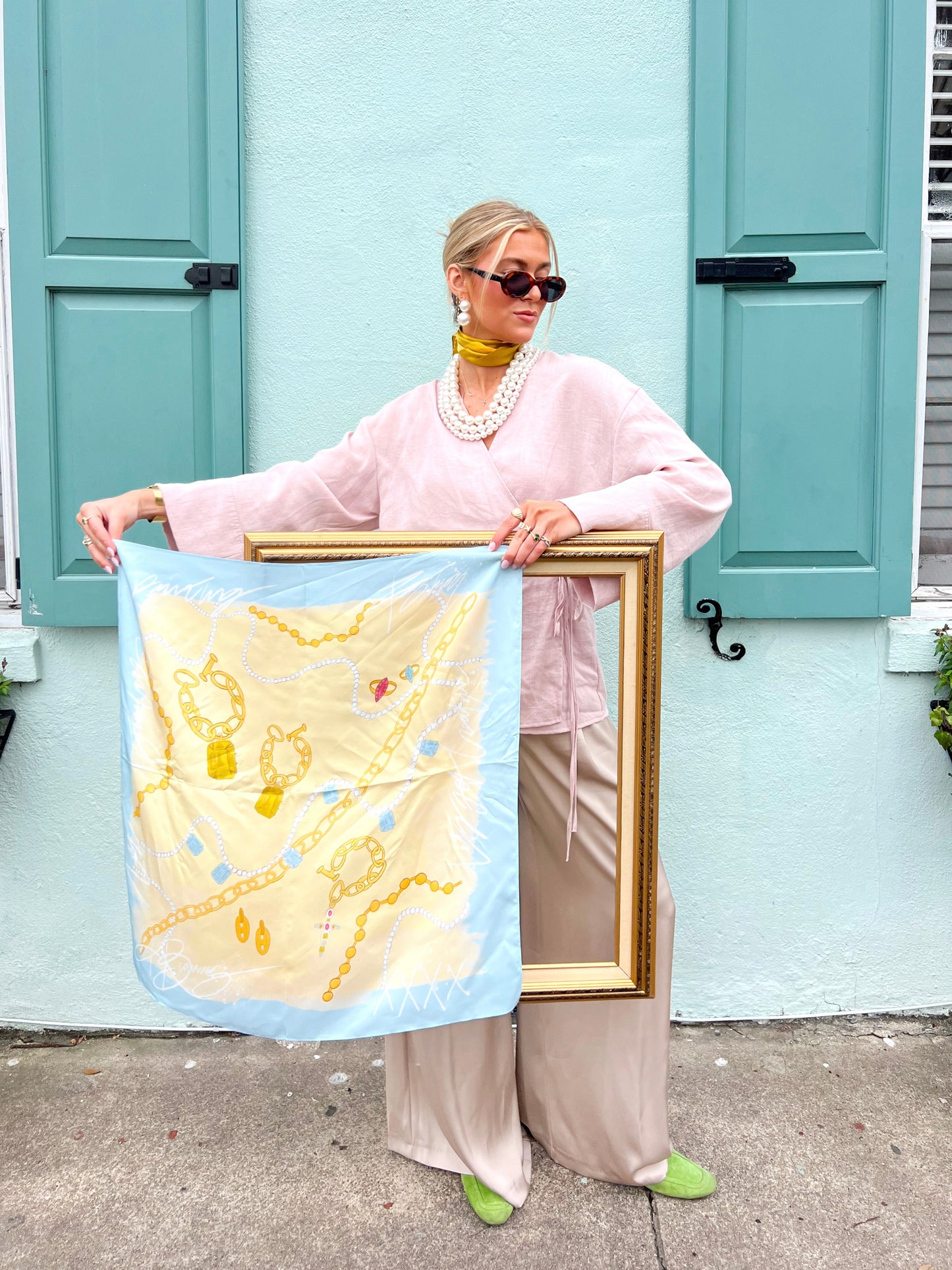 Le Jewel Silk Scarf