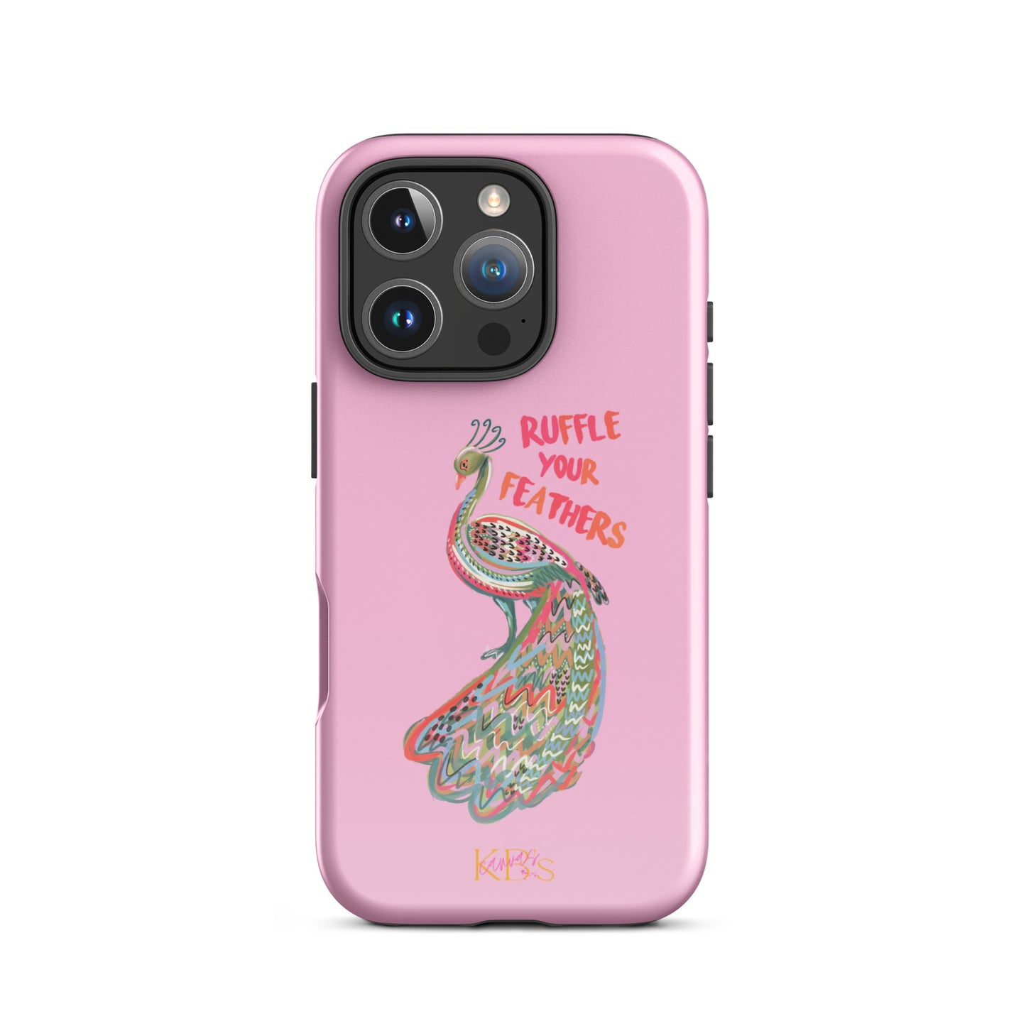 Ruffle Your Feathers Tough Case for iPhone - Pink