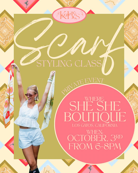 SCARF STYLING CLASS - SHE SHE BOUTIQUE