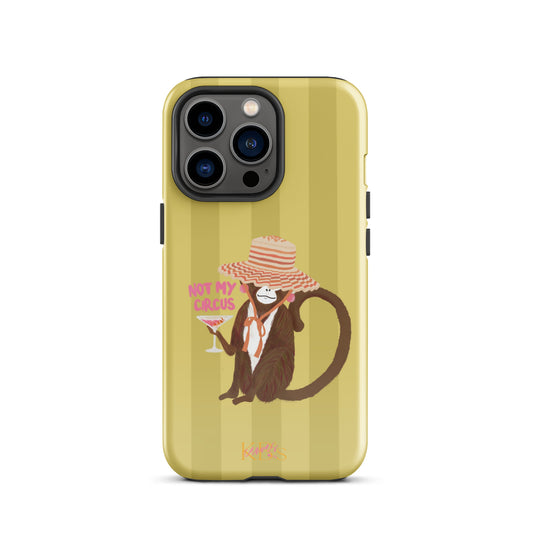 Not My Circus Tough Case for iPhone - Green Stripe