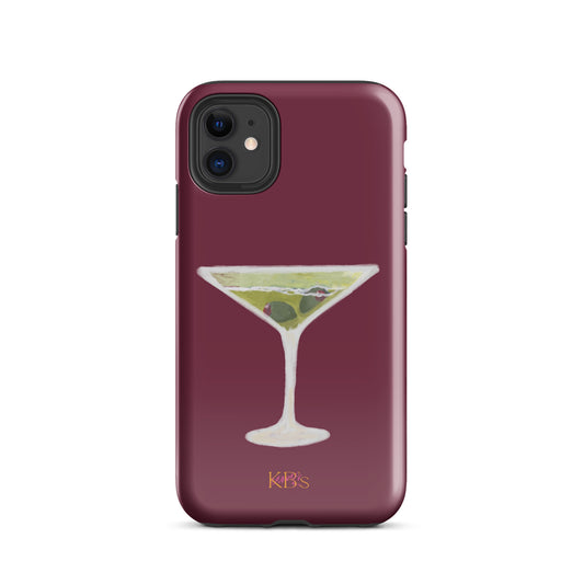 Maroon Martini Tough Case for iPhone