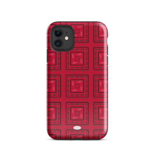 Red & Black Horsebit Tough Case