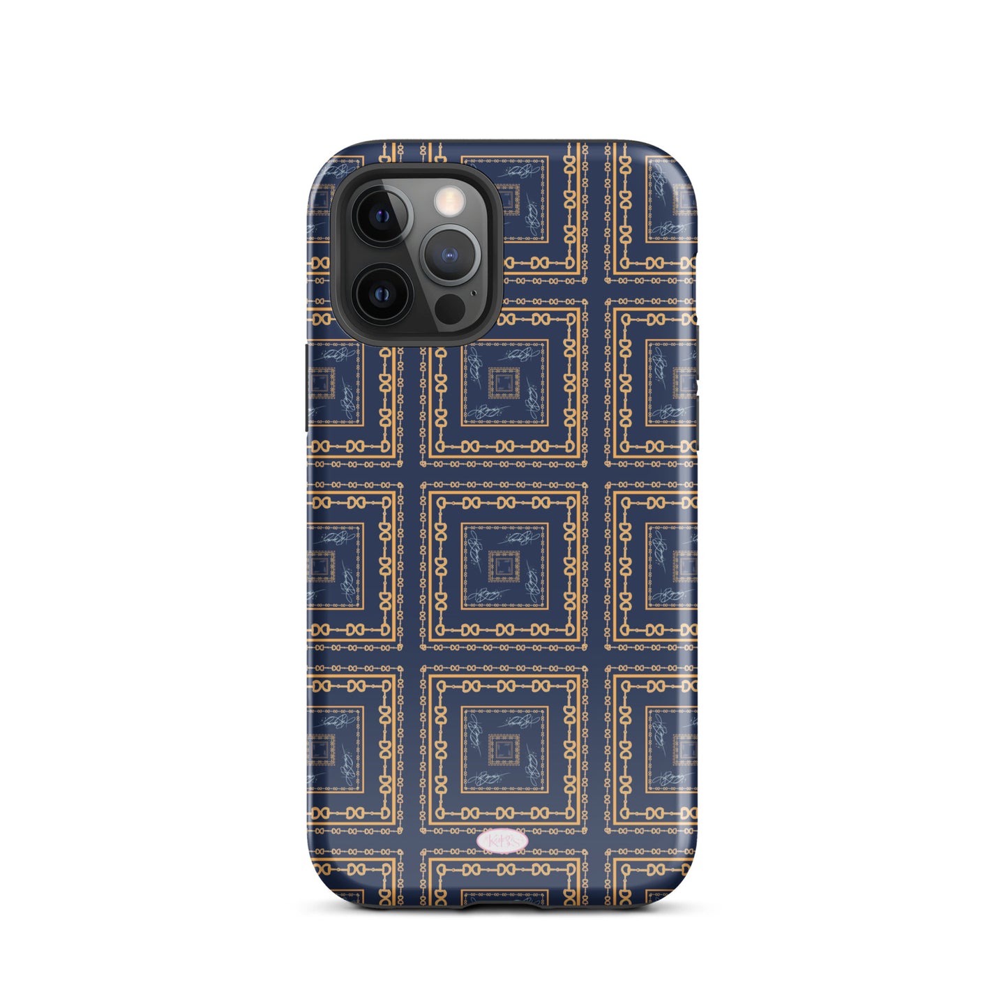 Navy & Gold Horsebit Tough Case
