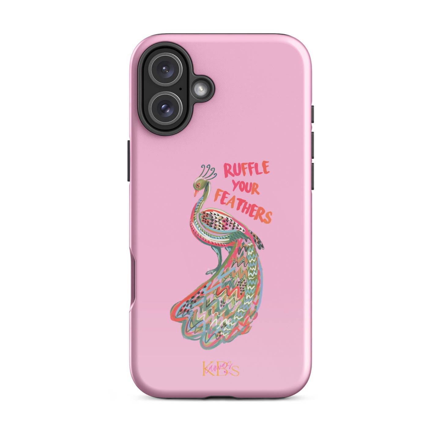 Ruffle Your Feathers Tough Case for iPhone - Pink