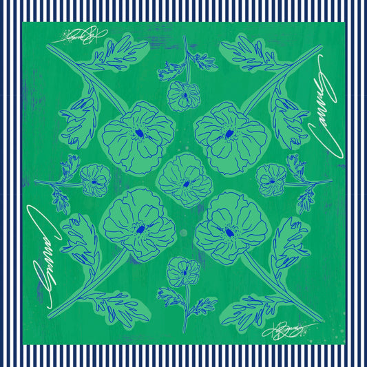 Flora Bloom Silk Scarf WHOLESALE