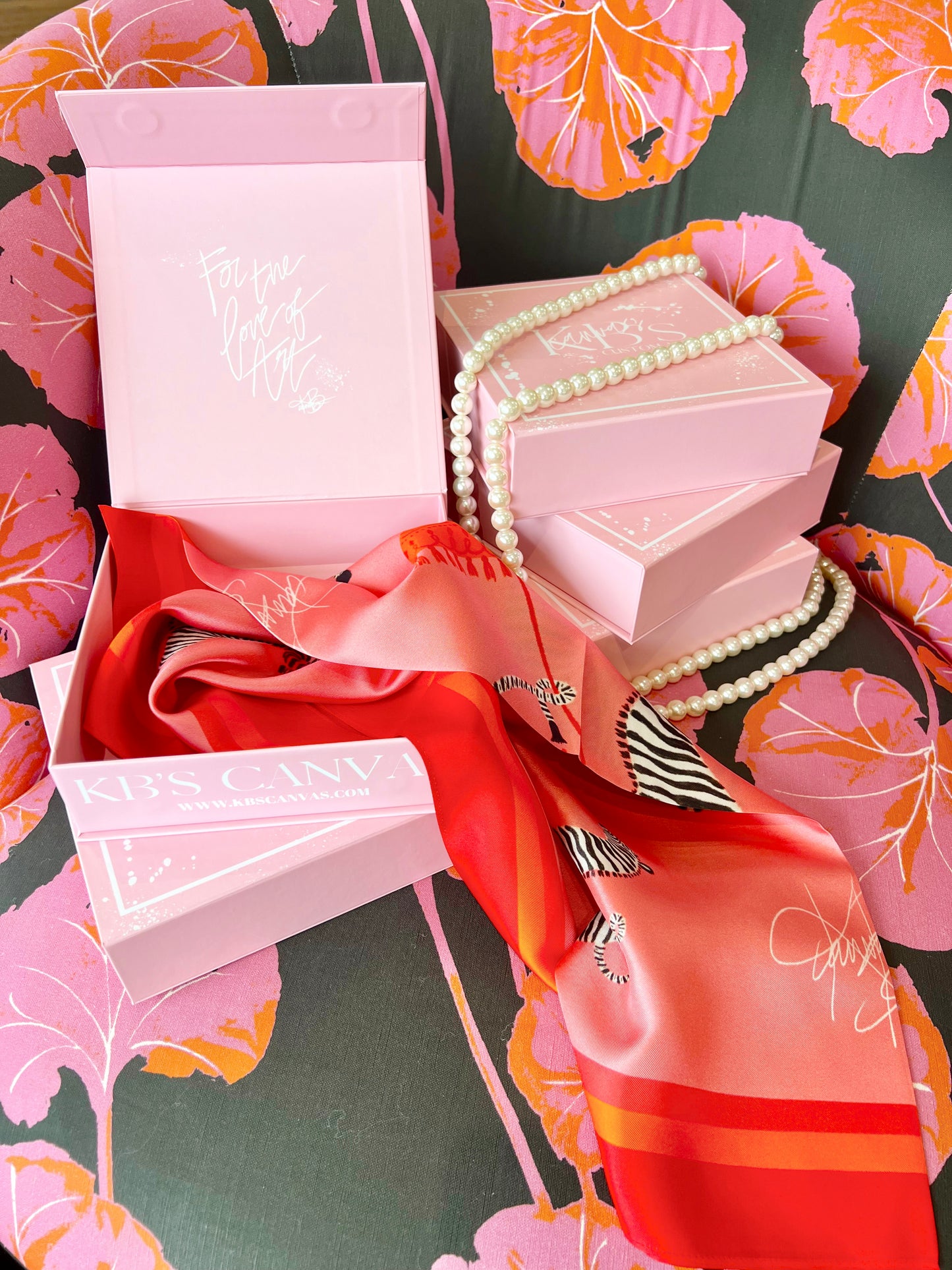 Rain or Stripe Silk Scarf