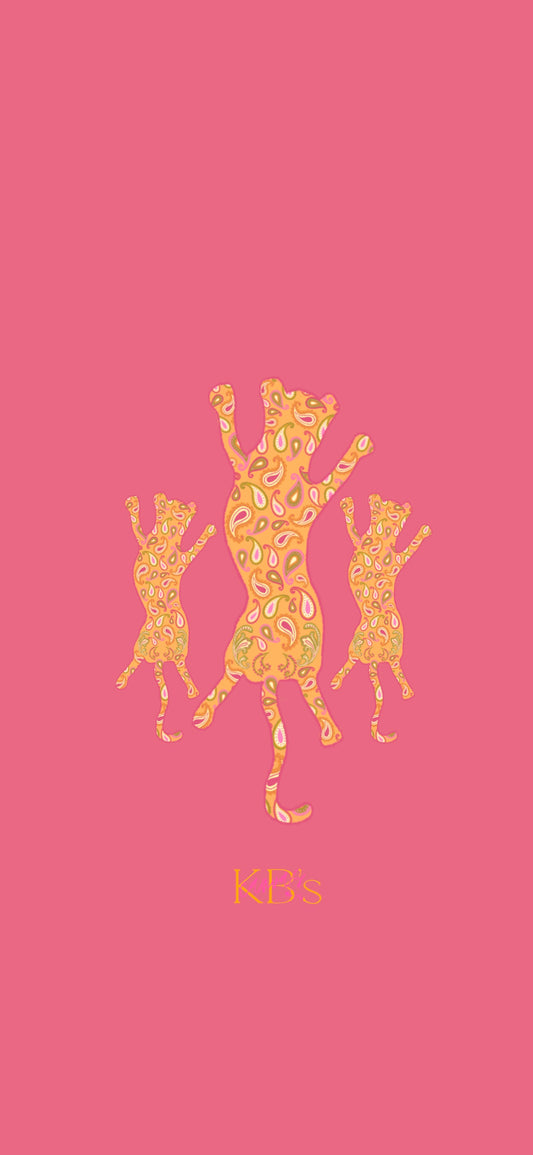 Paisley Leopard Wallpaper - Pink