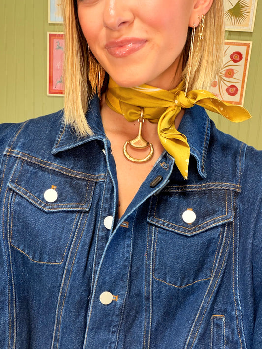 Horsebit Scarf Charm