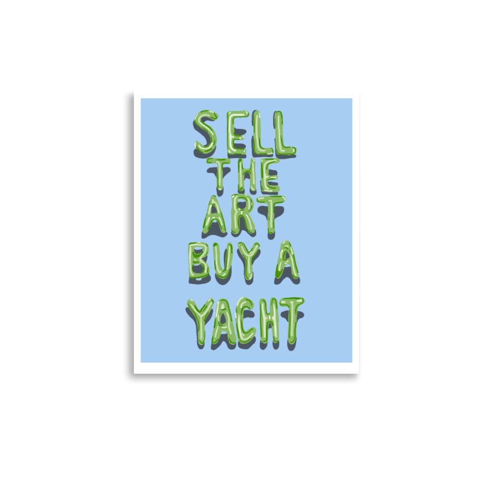 Sell The Art Print - Blue