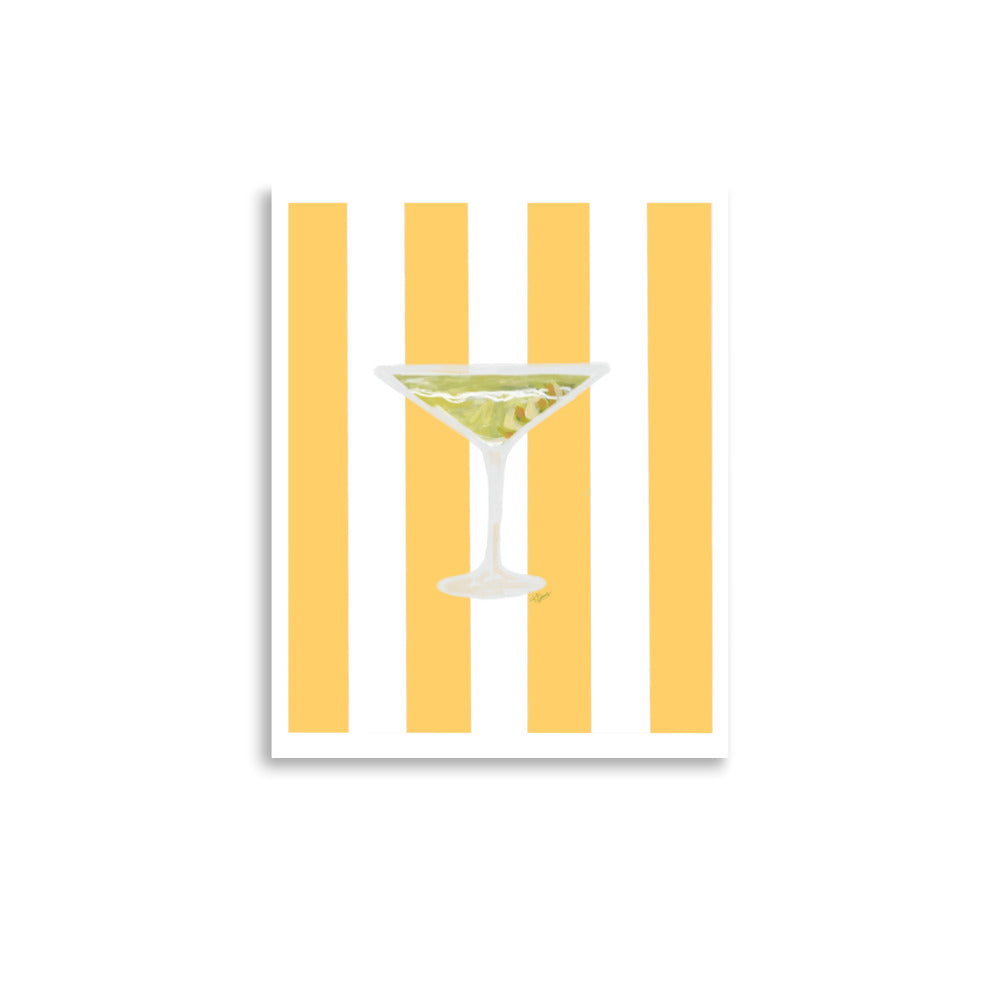 Limoncello Martini Striped Print